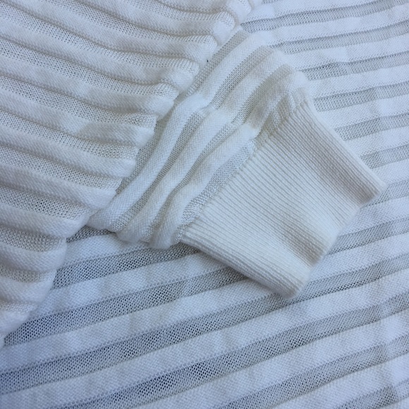 Vince Camuto White Striped Sweater - Picture 7 of 7